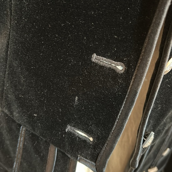 Ralph LaurenBlack Velvet Blazer, Size 4, Silver Buttons - Picture 10 of 10